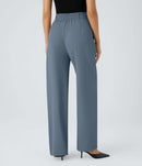 NWT Halara Flex™ High Waisted Shirred Straight Leg Work Pants Size Large