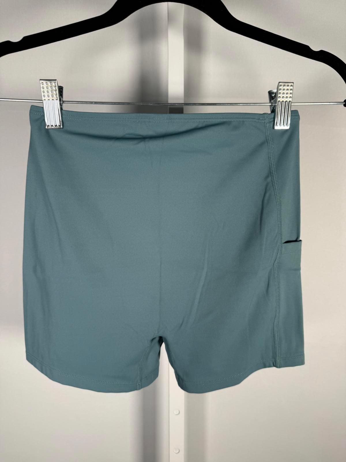 NWT Halara Breezeful High Low 2-Piece Pocket Flowy Casual Dress Stone Blue XS