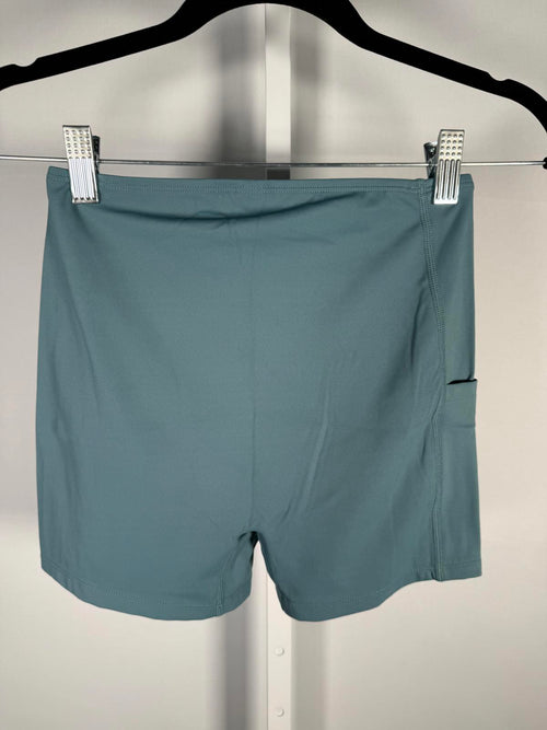 NWT Halara Breezeful High Low 2-Piece Pocket Flowy Casual Dress Stone Blue XS