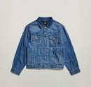 NWT G-Star RAW Women’s Relaxed Denim Jacket Faded Cliffside Blue Size XS
