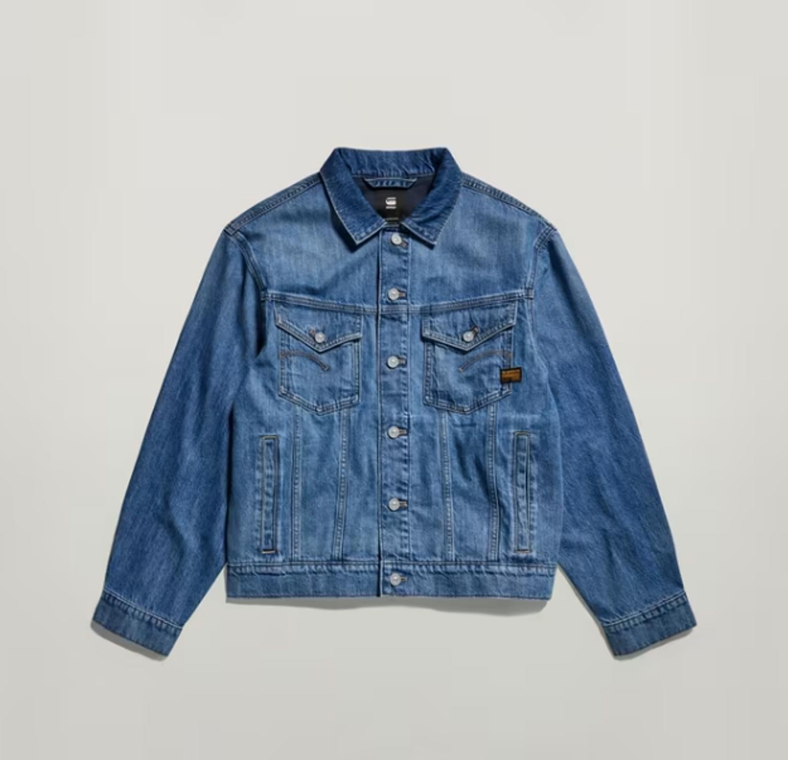 NWT G-Star RAW Women’s Relaxed Denim Jacket Faded Cliffside Blue Size XS