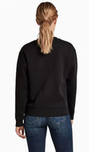 NWT G-Star RAW Women's Premium Core Crewneck Sweatshirt Black Small $110 MSRP