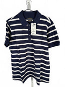 NWT Piombo Striped Pique Polo Shirt Size XXL
