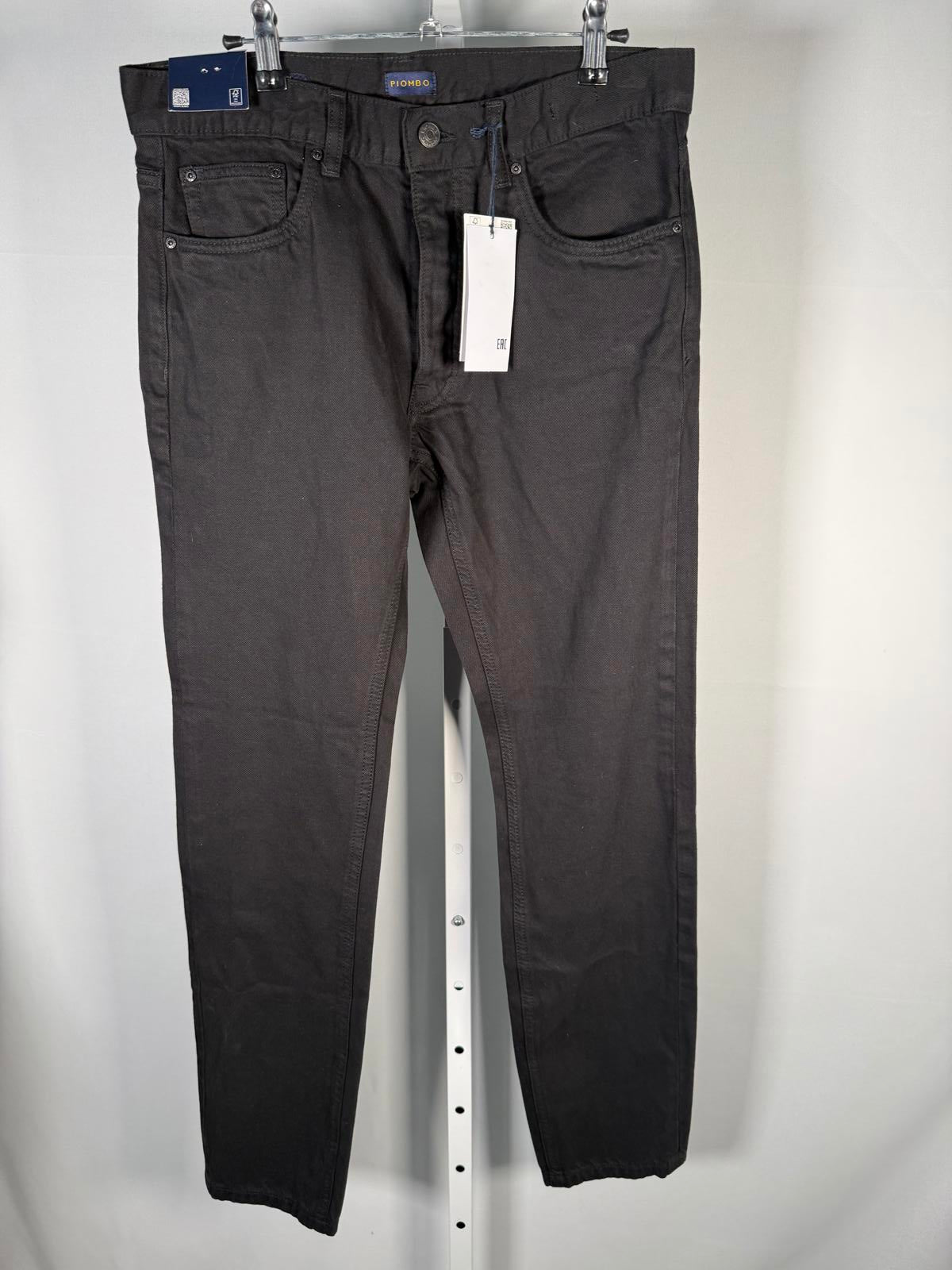 NWT Piombo Men's Black Jeans Slim Size US 30 (IT 44)