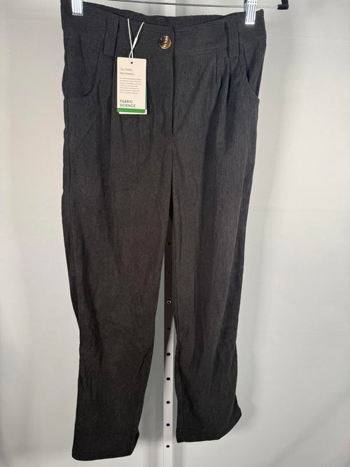NWT Halara Mid Rise Zipper Pocket Corduroy Casual Pants Black XS Petite