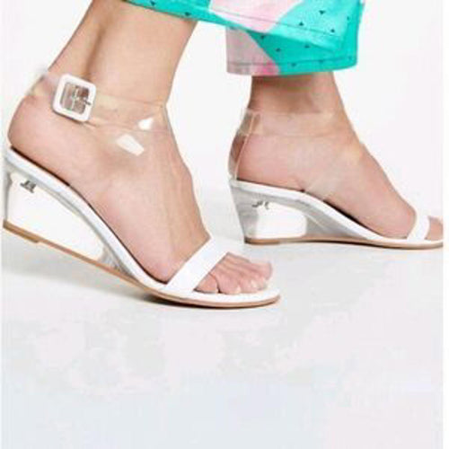 NIB Matiko Heely Shoe in Clear White Size 6