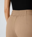 NWT Halara Flex™ High Waisted Shirred Straight Leg Work Pants Size Small Tall
