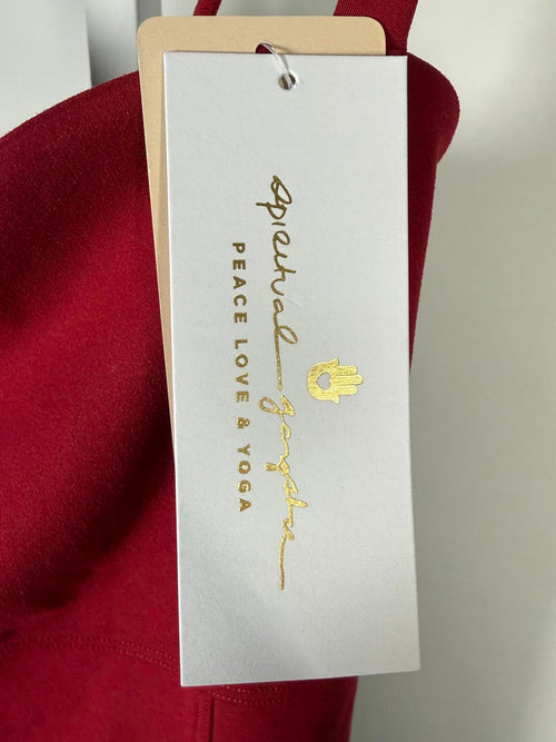 NWT Spiritual Gangster Kelly Short Bodysuit Berry Size Large