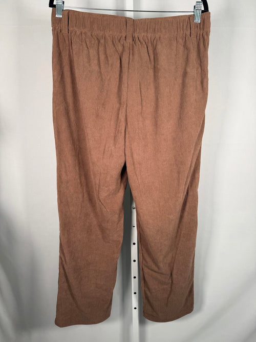 NWT Halara High Waisted Corduroy Casual Pants Cocoa Brown Size Large Tall