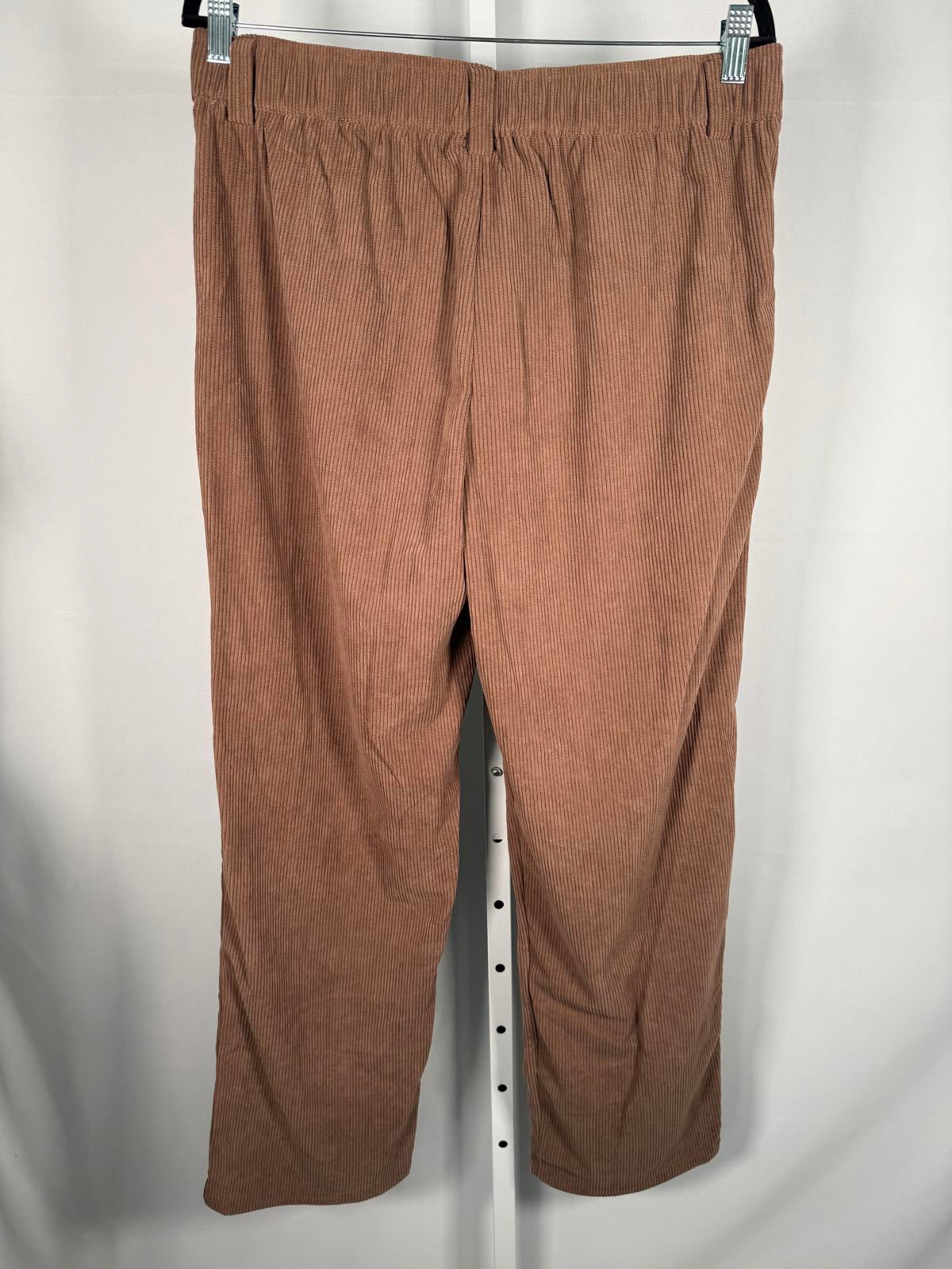 NWT Halara High Waisted Corduroy Casual Pants Cocoa Brown Size Large, Tall