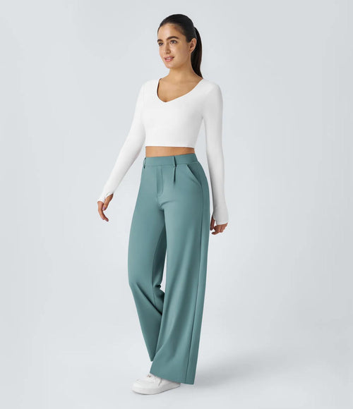 NWT Halara Flex DayStretch High Waisted Pocket Work Pants Size XS Tall