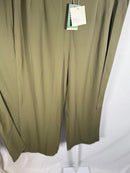 NWT Halara High Waisted Tie Side Wide Leg Work Pants Burnt Olive Size Large