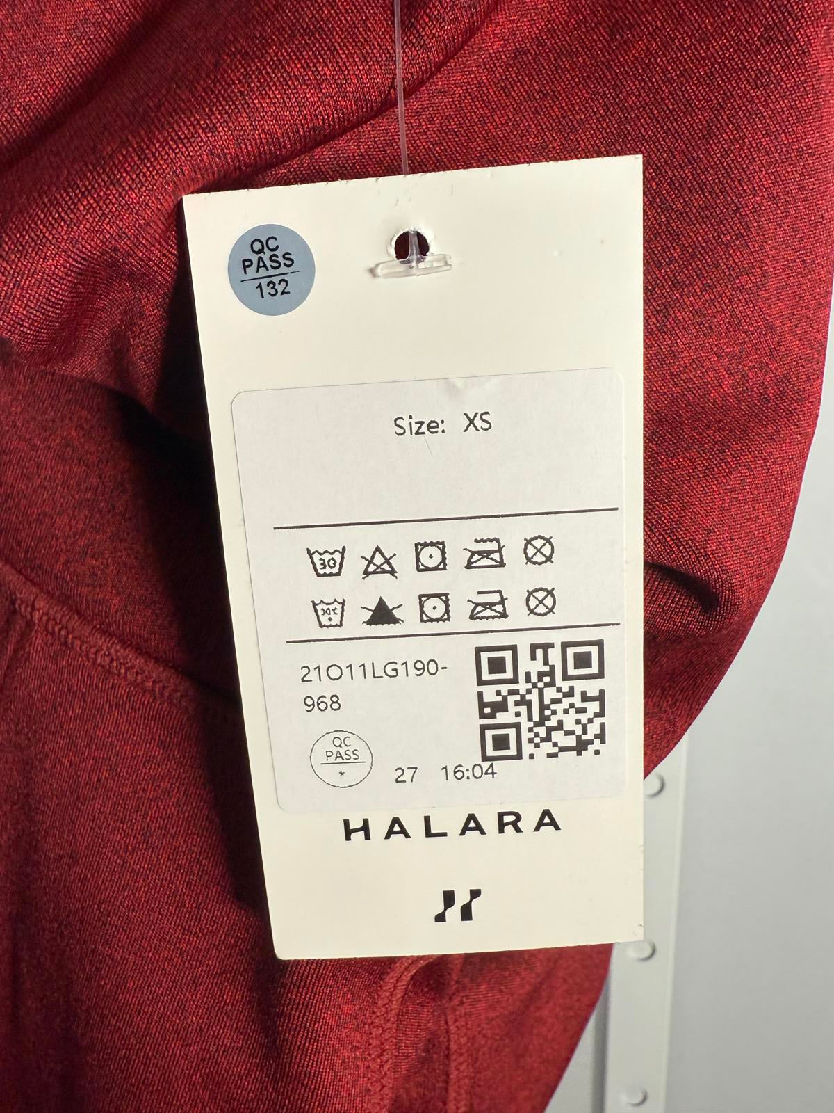 Halara Women's Red High Waist Legging Pants Size XS