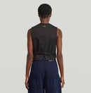 NWT G-Star Raw Denim Waistcoat Rinsed Indigo Cavalry Vest Size XS
