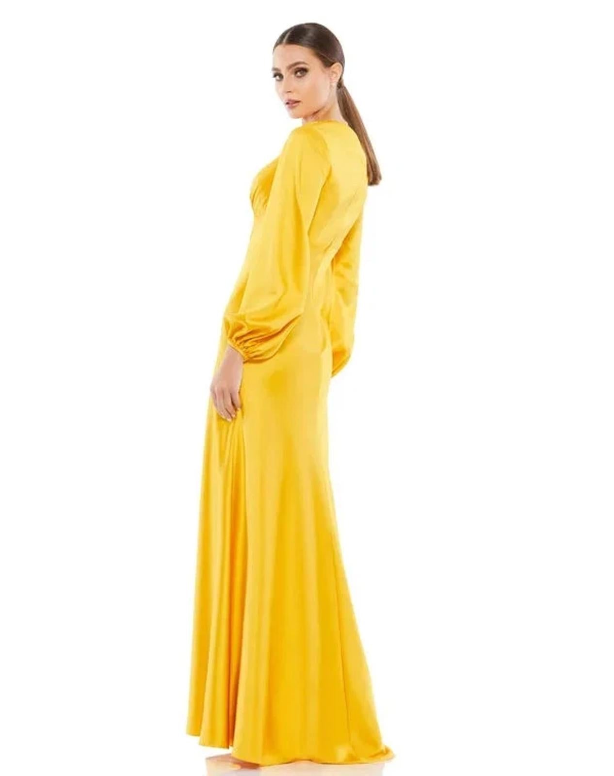 Mac Duggal 55693 Satin Evening Dress Size 4 NWT
