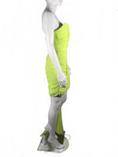 MAC DUGGAL Strapless Drape Bodycon Mini Dress Size 4