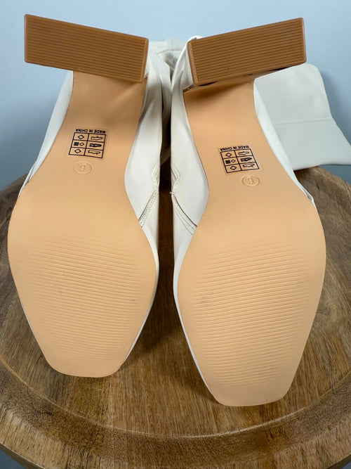 Lulus Lorlia Almond Square Toe Knee High Boots - 6 NWOB