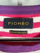 NWT PIOMBO striped T-shirt in Supima cotton US Size L