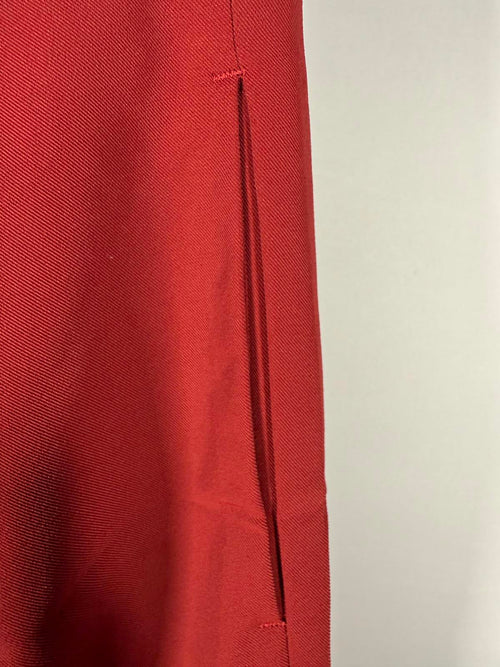 NWT Halara High Waisted Pocket Shirred Straight Leg Work Pant Madder Brown Large