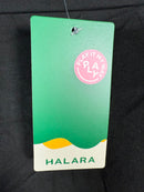 NWTHalara Mid Rise Ruched Asymmetric Hem Bodycon Mini Casual Skirt Black XL