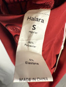 NWT Halara High Waisted Pocket Shirred Straight Leg Work Pant Madder Brown - S