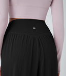 NWT Halara High Waisted Crossover Pocket Waffle Yoga Joggers Size XS