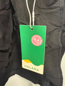 NWT Halara Deep V Neck Sleeveless Tie Back Cut Out Pocket Flowy Dress Black M