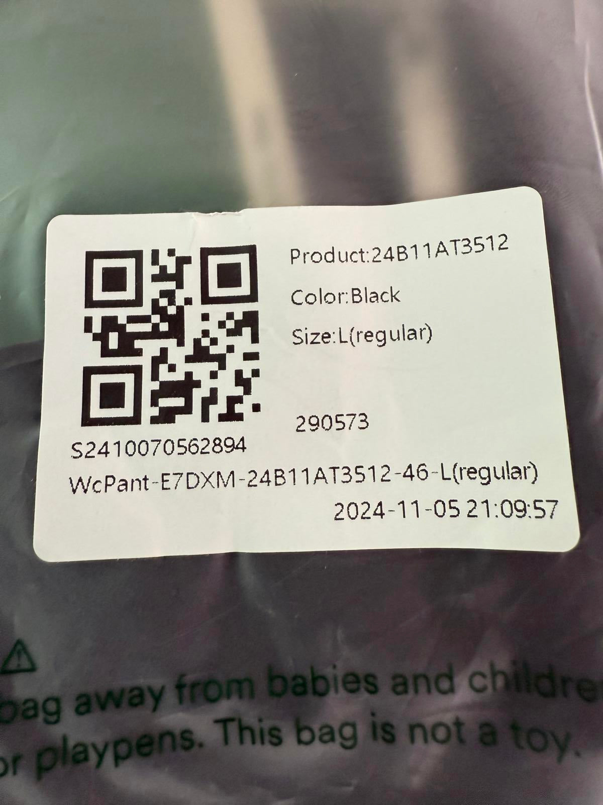 NWT Halara Flex™ High Waisted Pocket Twill Work Pants Black Size L