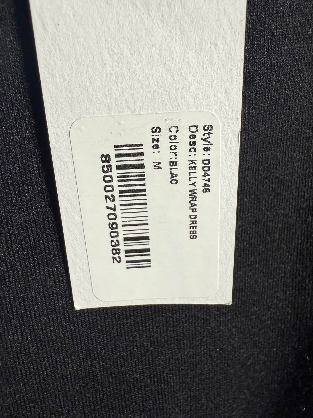 LBLC The Label BLACK Women's Kelly Wrap Dress - M NWT