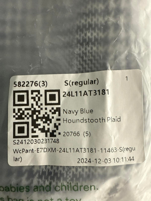 NWT Halara Flex™ High Waisted Pocket Houndstooth Plaid Skinny Work Pants Size S