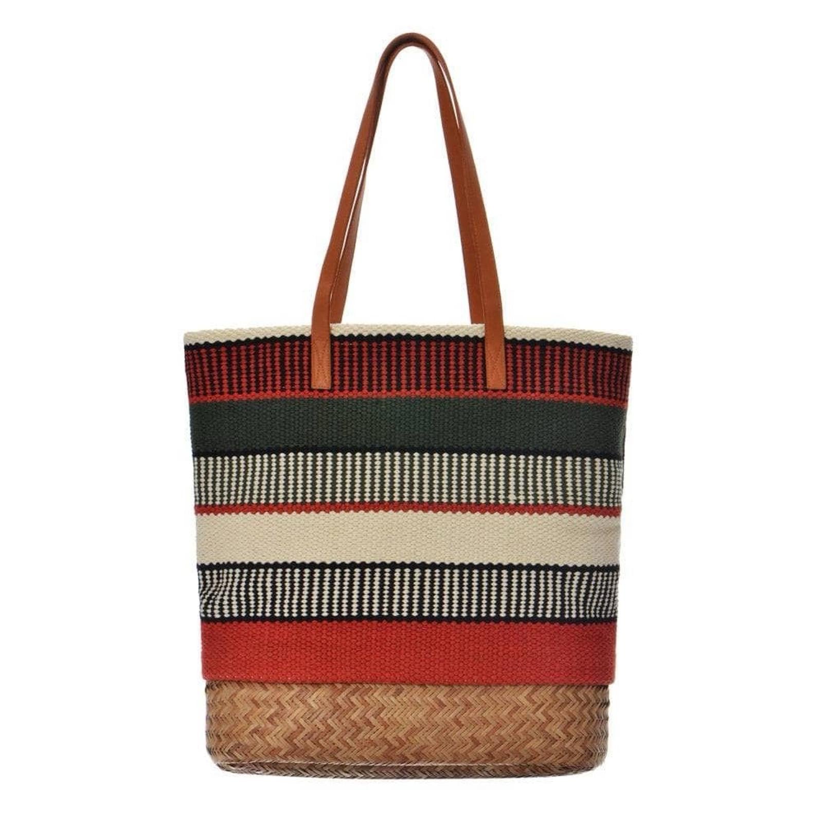 Mykonos Tote - Rust / Multi