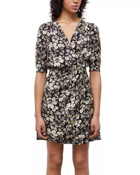 NWT The Kooples Twill Flowers Dress (French Size 2) $365 MRSP
