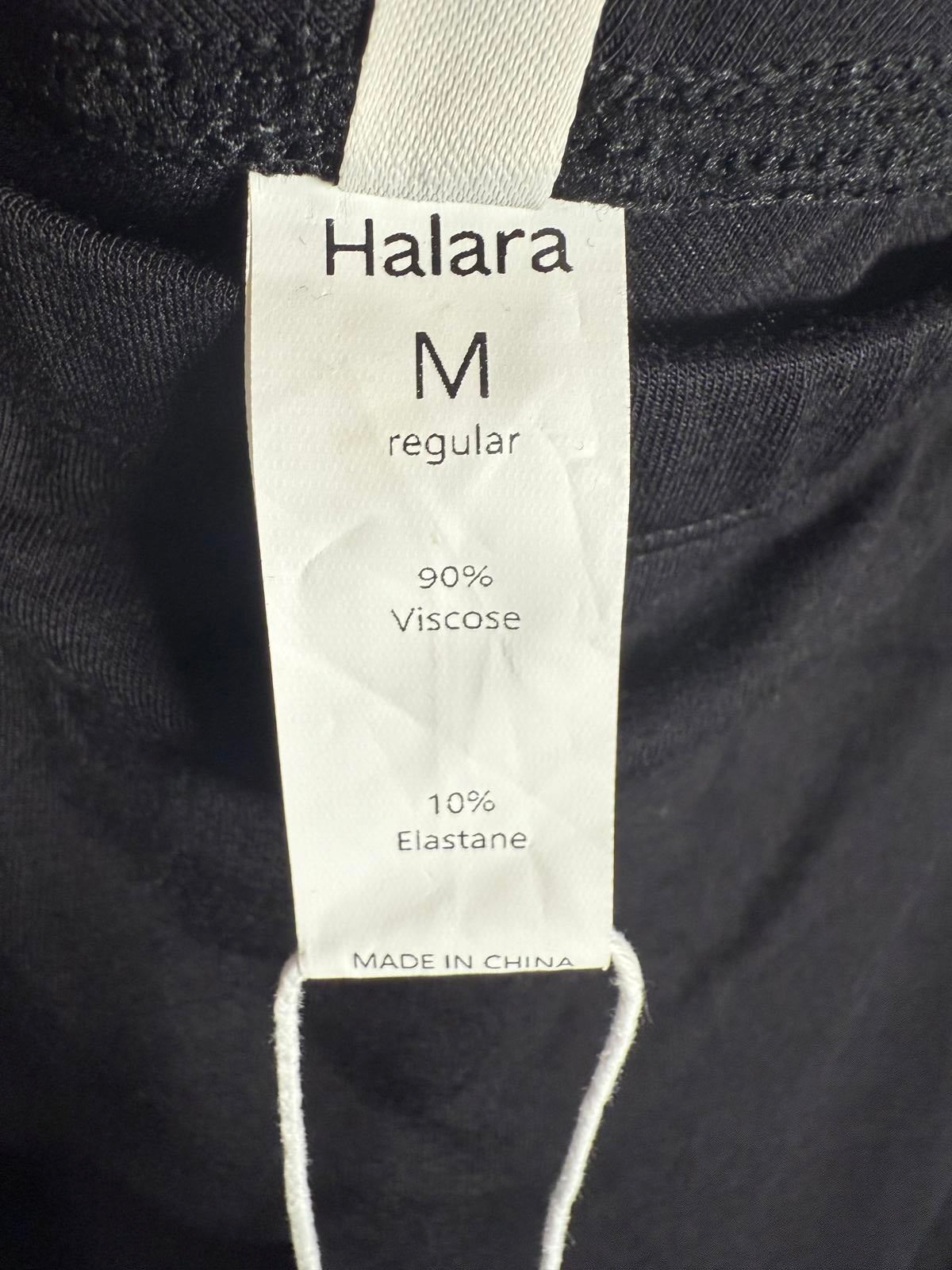 NWT Halara Mid Rise Ruched Midi Mermaid Skirt Black Size M