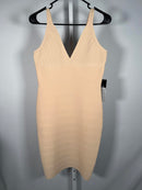 NWT Bebe Women's Beige Bandage Cocktail Dress Size S