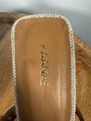 KAANAS Women's Otto Toe Ring Strappy Chunky Heels - 9