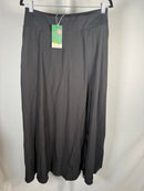 NWT Halara Breezeful High Waisted Pocket 2-in-1 Flowy Casual Maxi Skirt Black L