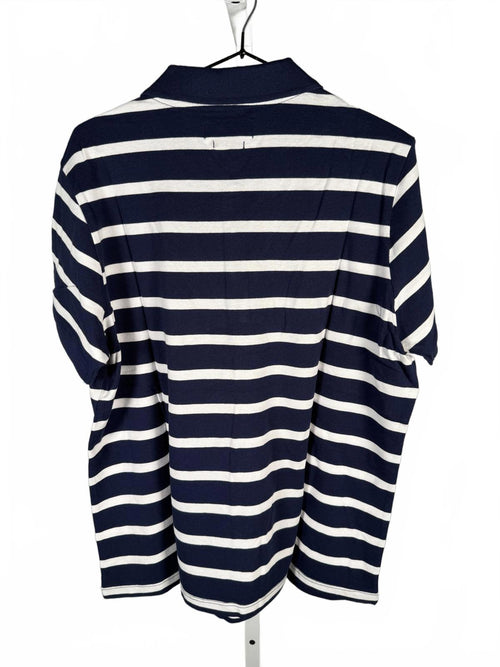 NWT Piombo Striped Pique Polo Shirt Size XXL