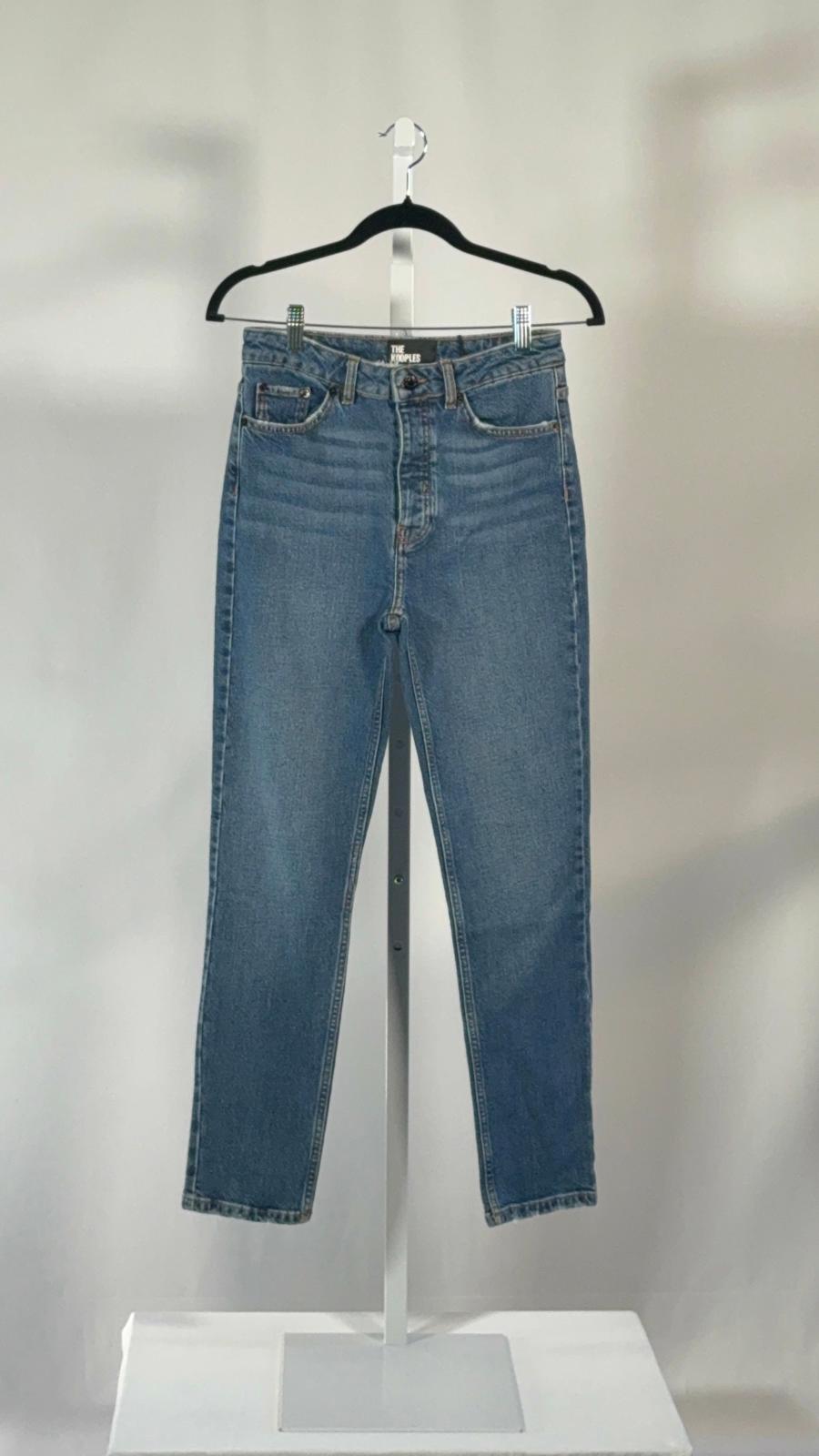 NWT The Kooples Women’s Blue Wash Slim Straight Denim Jeans Size 27