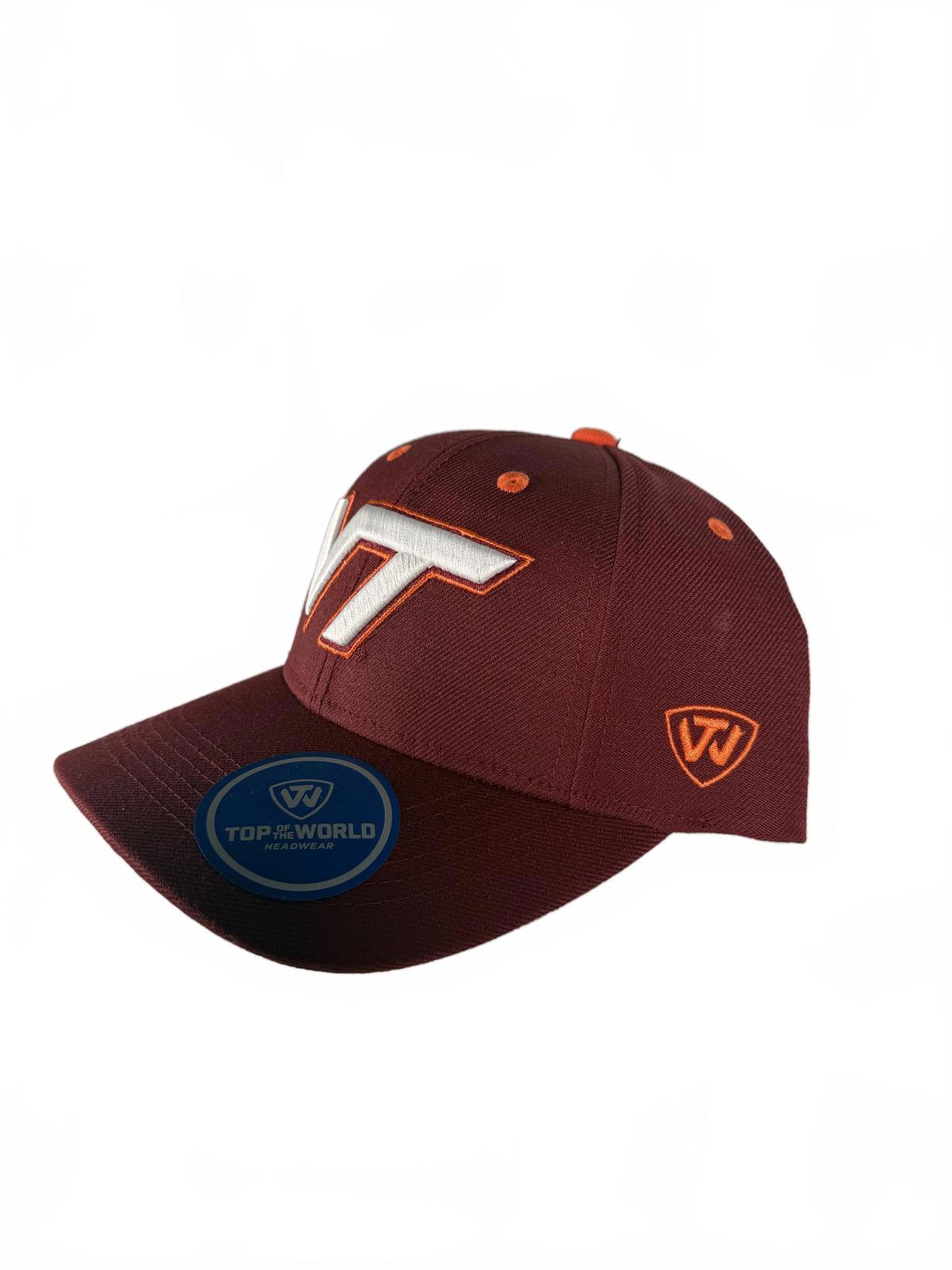 Men's Top of the World Maroon Virginia Tech Hokies Team Color Fitted Hat