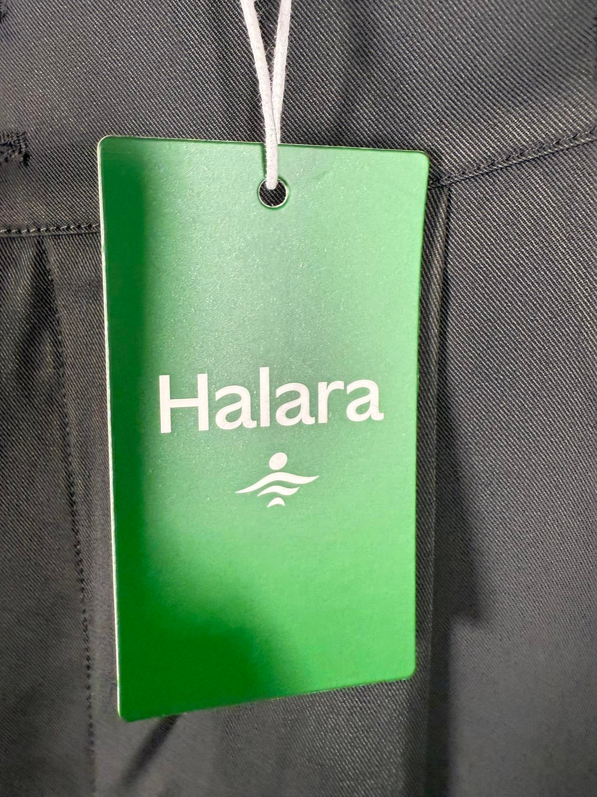 NWT Halara High Waisted Pocket Shirred Straight Leg Work Pant Black Size XL Tall