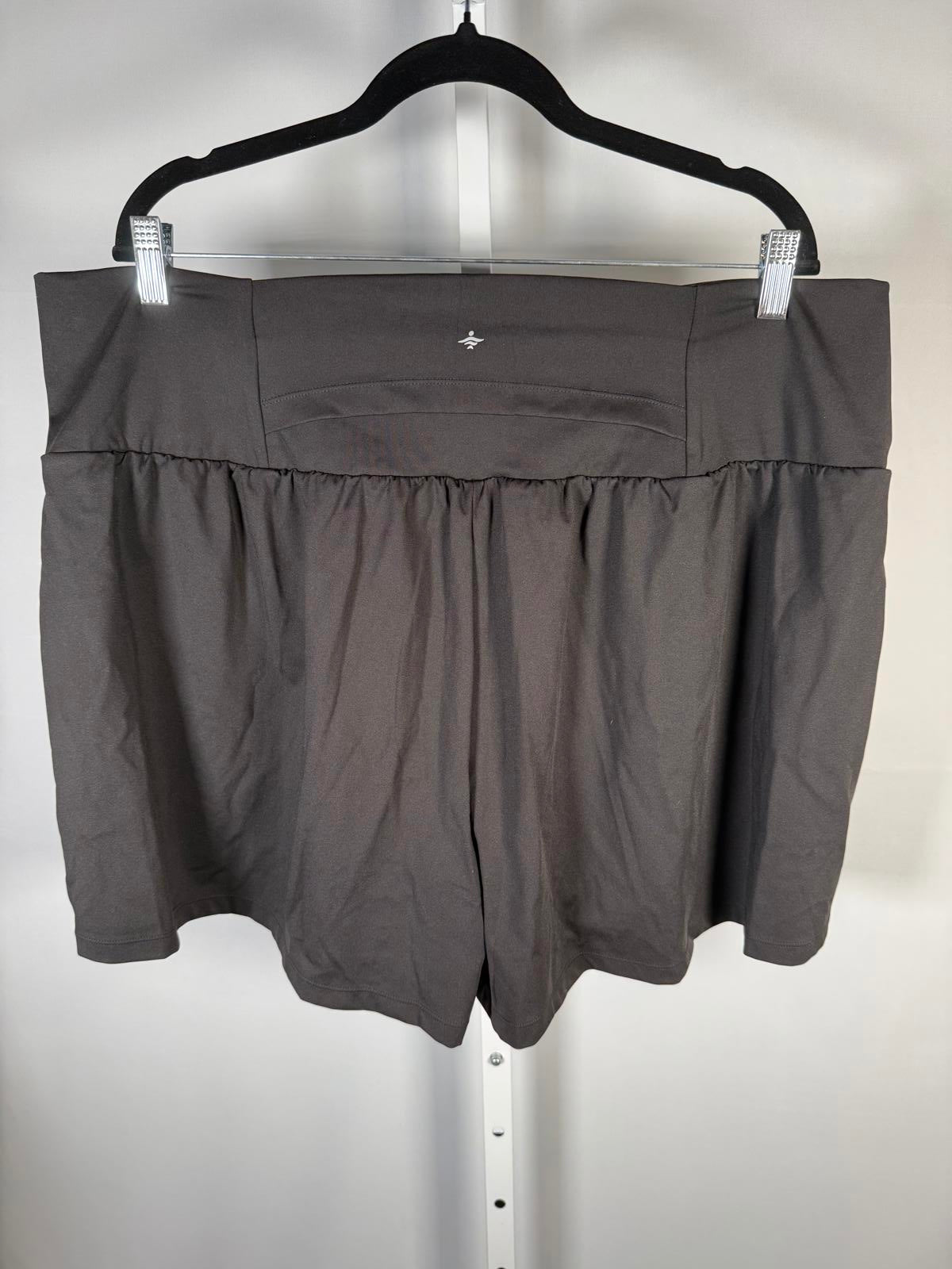 NWT Halara Super High Waisted 2-in-1 Yoga Plus Size Shorts 4''-Longer Length 3X