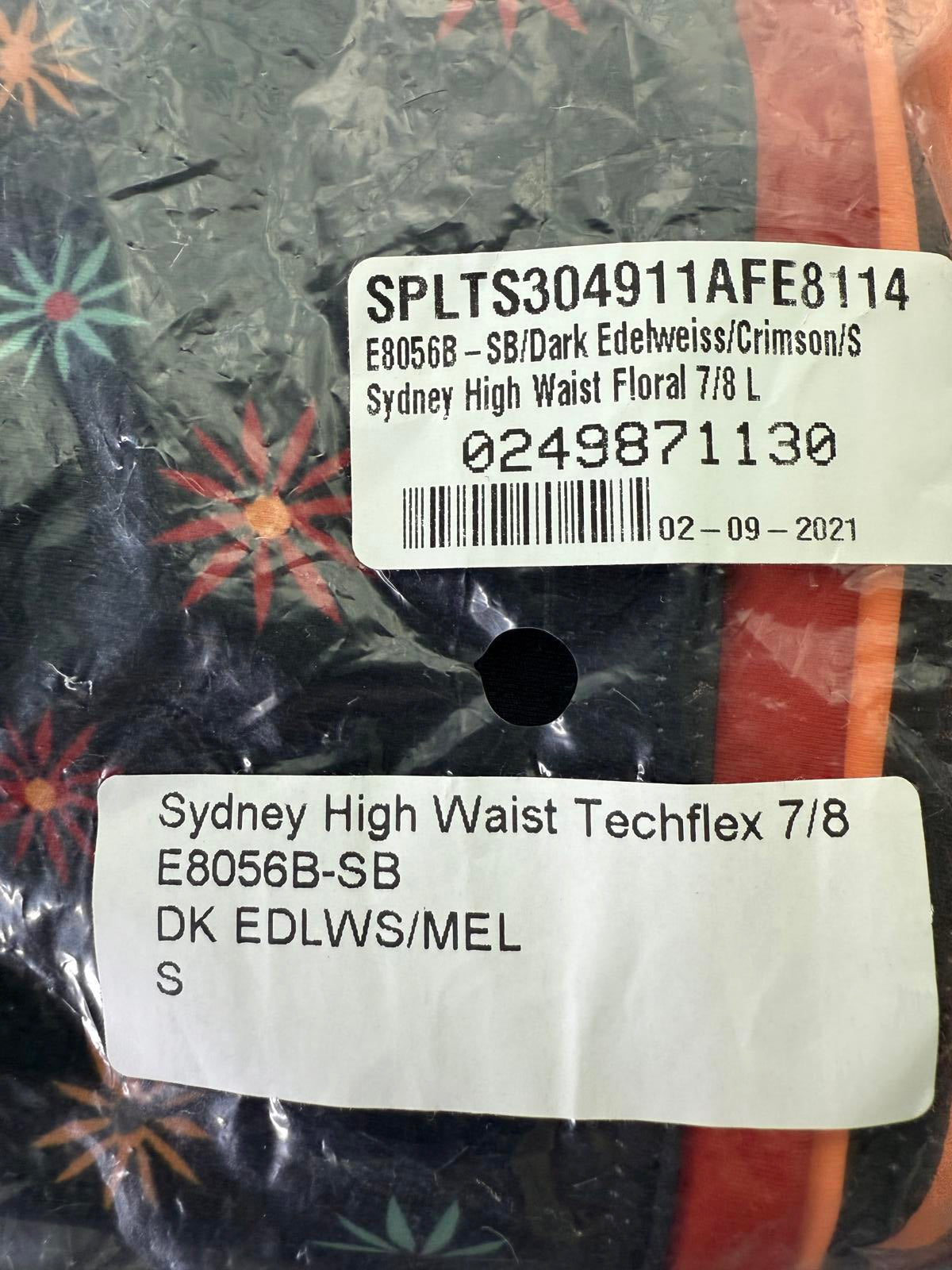 NWT Splits59 Sydney High Waist Floral 7/8 Leggings S