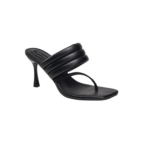 French Connection Womens Valerie Vegan Leather Slip On Heel Sandals Size 9 NWB