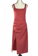 Halara Softlyzero Backless Corset Ruched Bodycon Midi Cool Touch Dress Size M