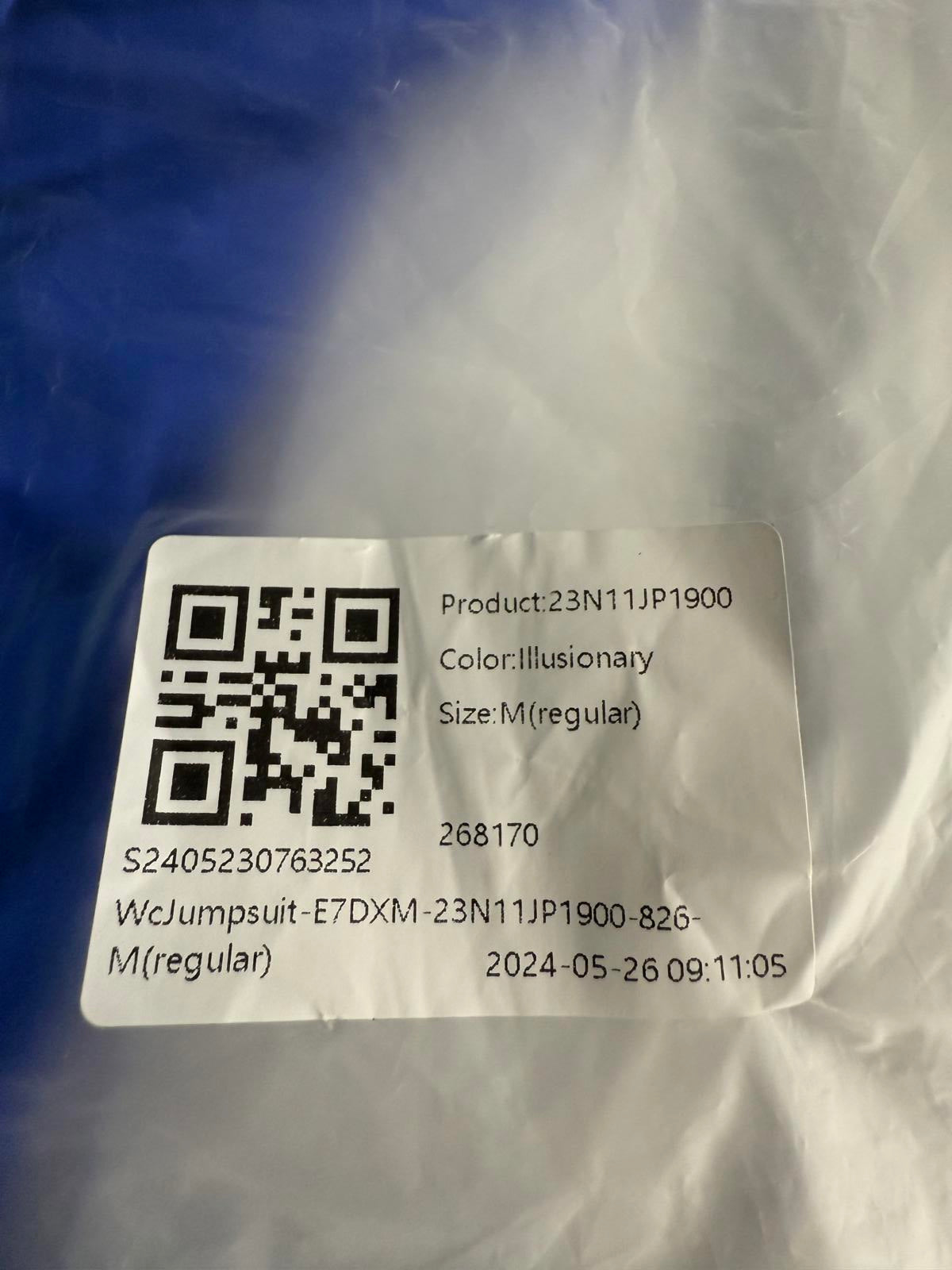 NWT Halara Sleeveless Tie Back Belted Pocket Cool Touch Jumpsuit-UPF50+ Size M