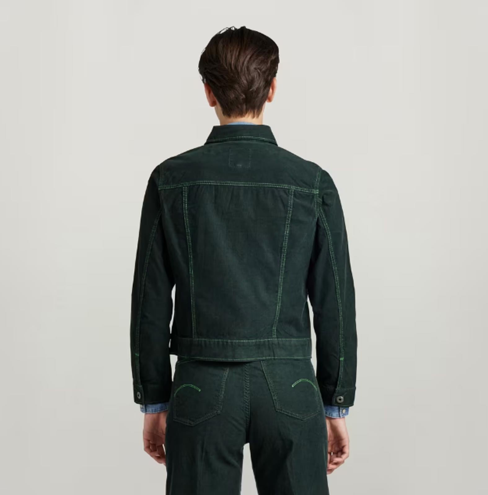 NWT G-Star Raw Arc 3D Corduroy Jacket LAUB GD Green Size XS