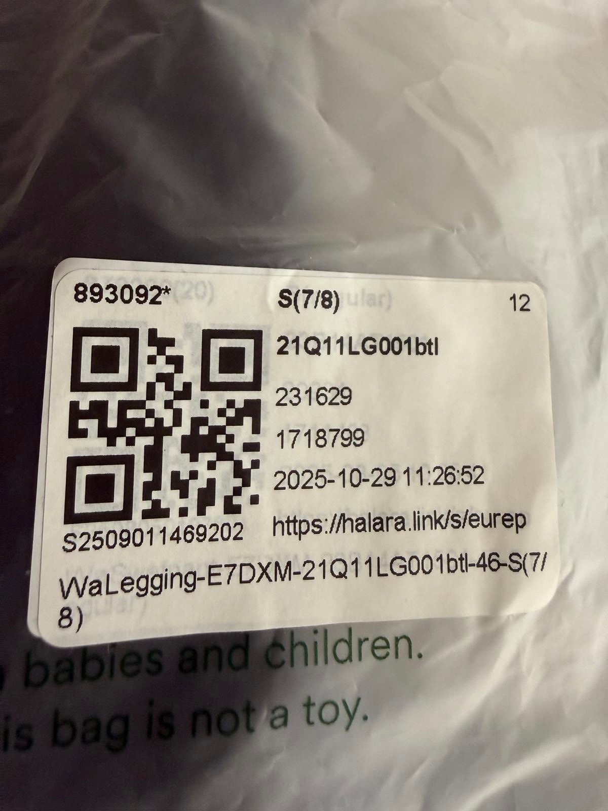 NWT Halara UltraSculpt High Waisted Tummy Control Butt Lifting Ruched Leggings S