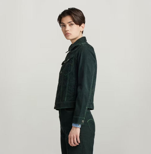 NWT G-Star Raw Arc 3D Corduroy Jacket LAUB GD Green Size XS