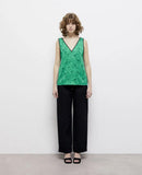 The Kooples Printed Top With Lace Details 100% Viscose US XS / FR 0 NWT $185