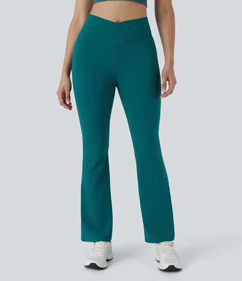 NWT Halara DayStretch High Waisted Crossover Flare Yoga Leggings Size XL Petite